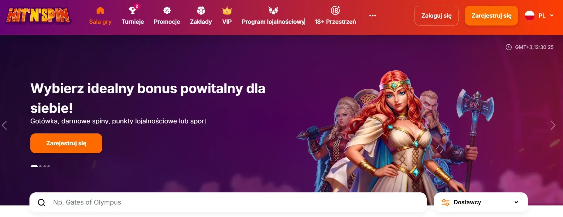 Strona gł&oacute;wna HitNSpin