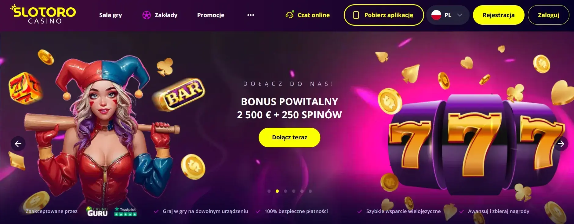Strona gł&oacute;wna Slotoro